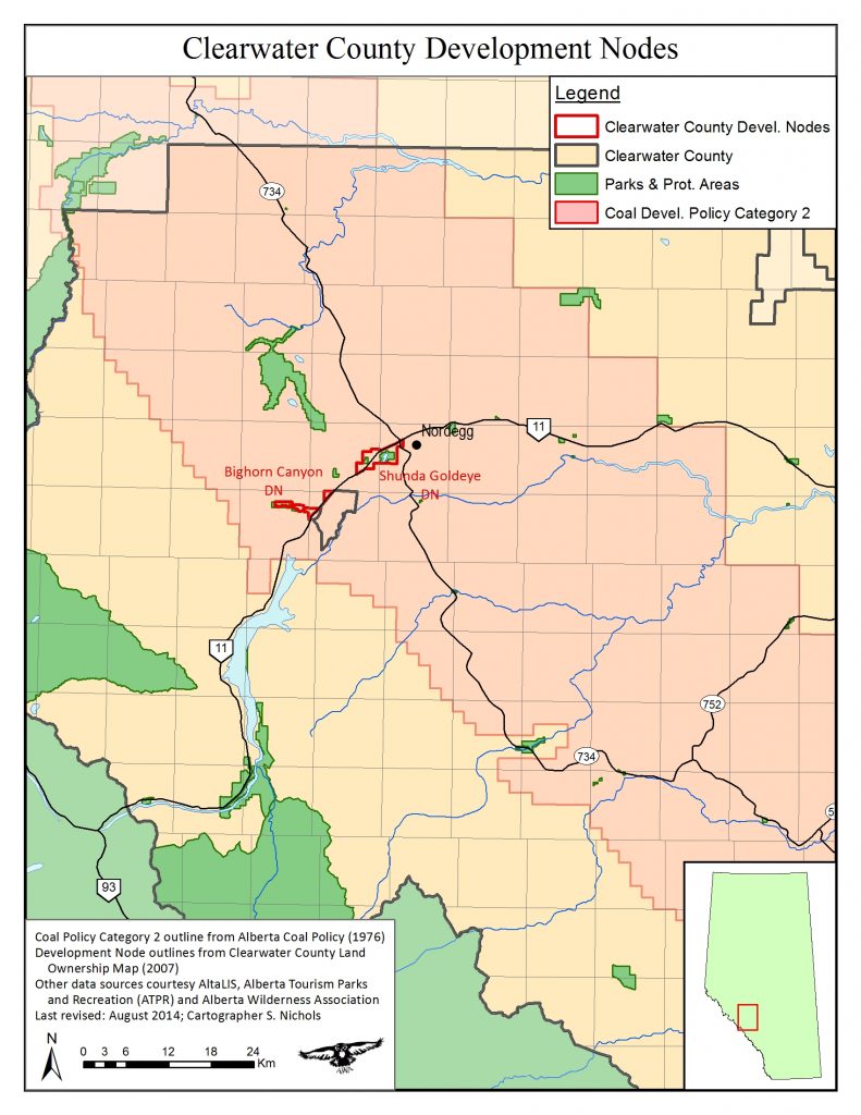 Clearwater Coal Development Nodes - Alberta Wilderness Association