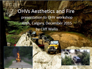 OHVs, Aesthetics and Fire