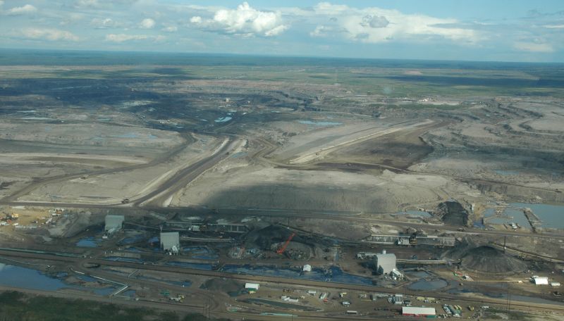 Tar sands mine site. Photo: C. Wearmouth