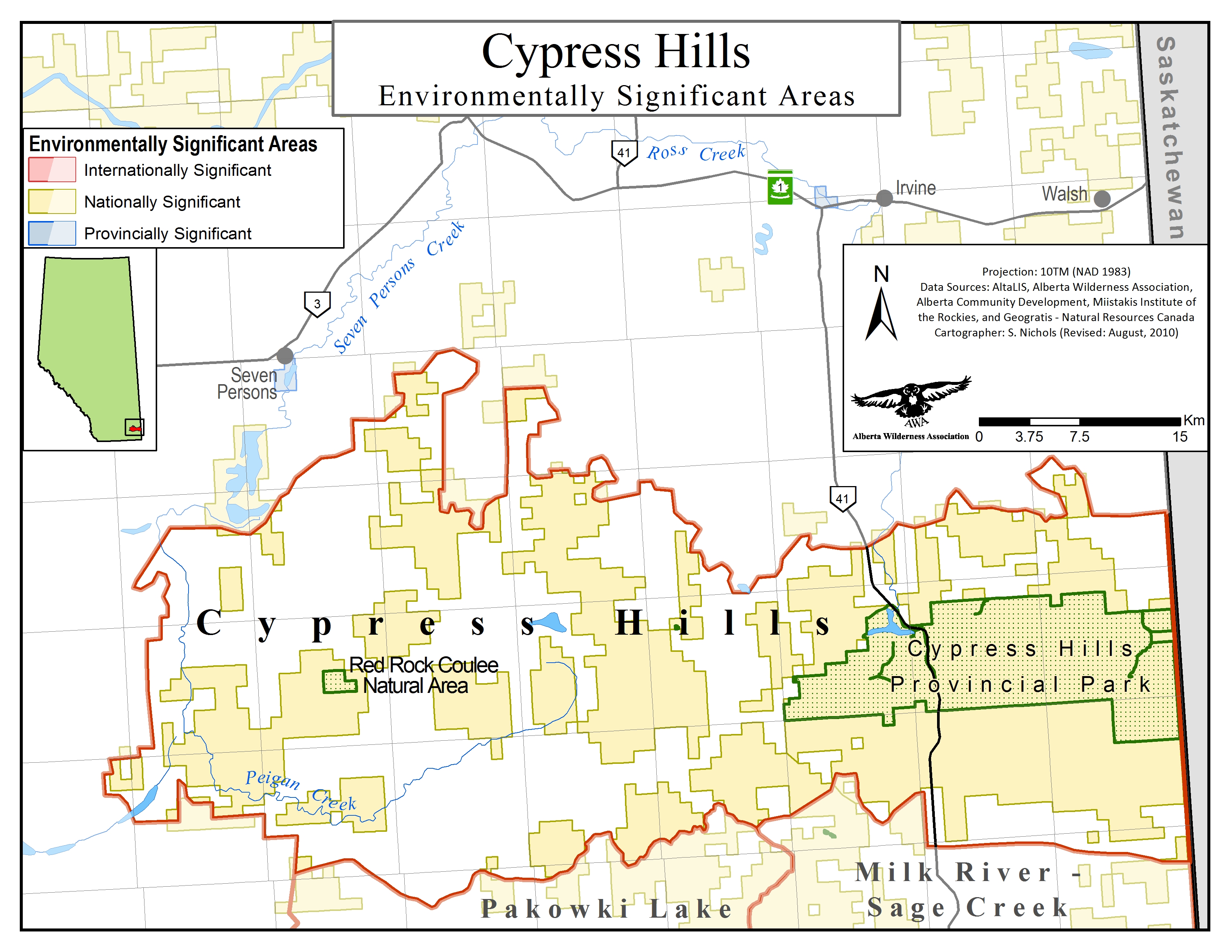 Cypress Hills Saskatchewan Map Cypress Hills - Alberta Wilderness Association