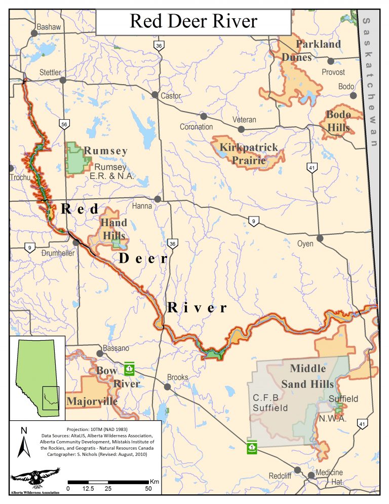 Red Deer River Alberta Wilderness Association   20101117 Red Deer River Simple V3 768x994 