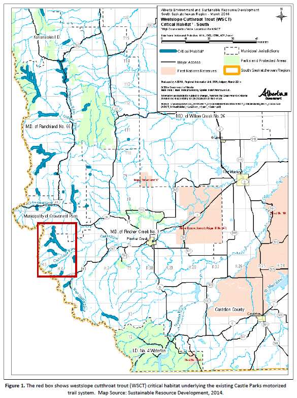 AWA Letter on Motorized Trails in the Castle Parks - Alberta Wilderness ...