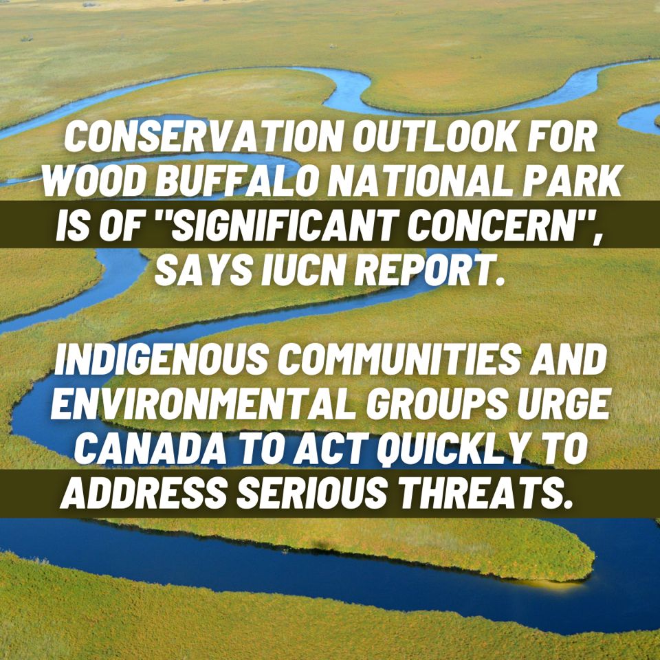 Wood Buffalo Ntl Park Conservation Outlook: Significant Concern