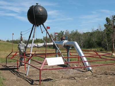 A coalbed methane well in Rumsey Natural Area